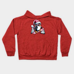 Sleek Slopes Penguin Kids Hoodie